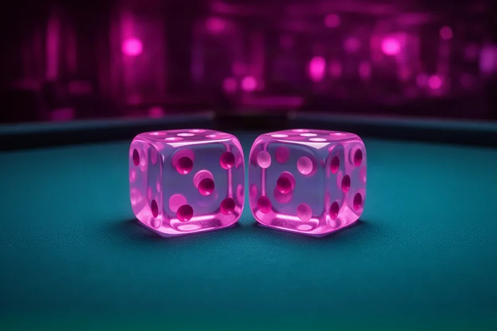Ảnh minh hoạ hai viên xúc xắc cho mục hỏi đáp casino 789BET